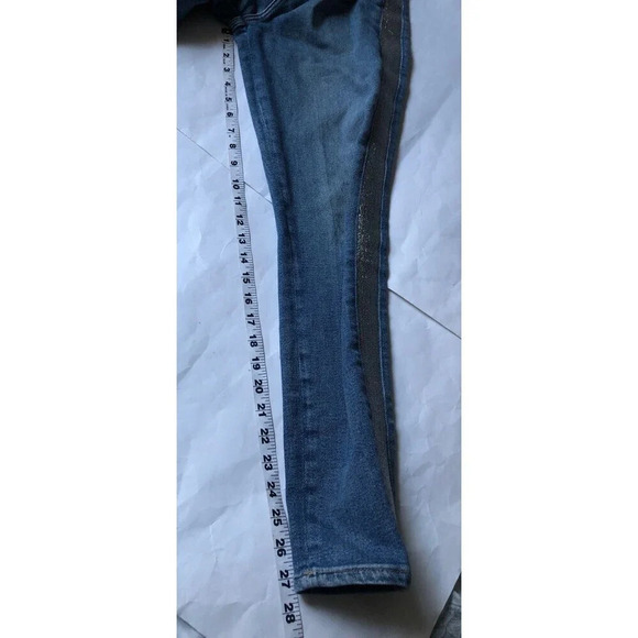 7 for All Mankind High Waist Ankle Skinny Blue Jeans sz 28 - Picture 6 of 6